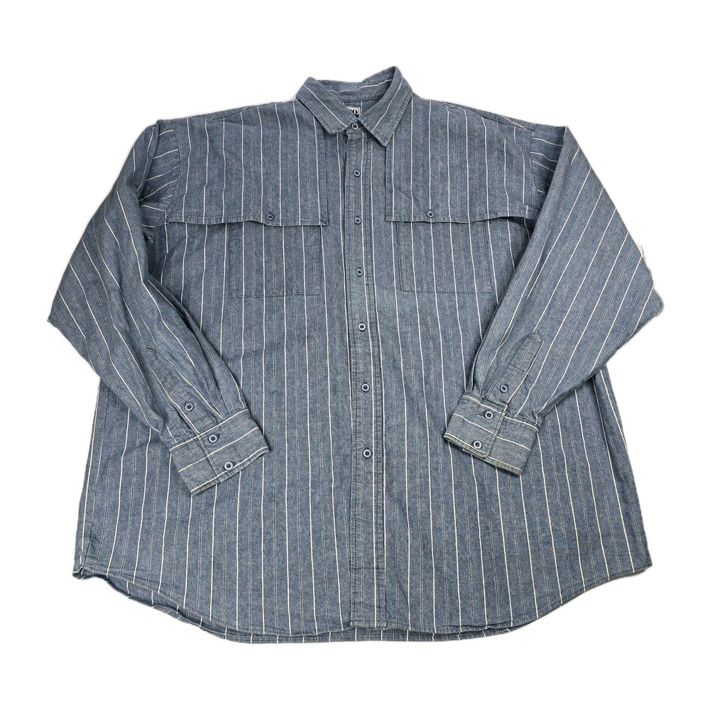 Vintage Roper Border Western Button Down Shirt Mens 2XL Cowboy Rodeo 18x35